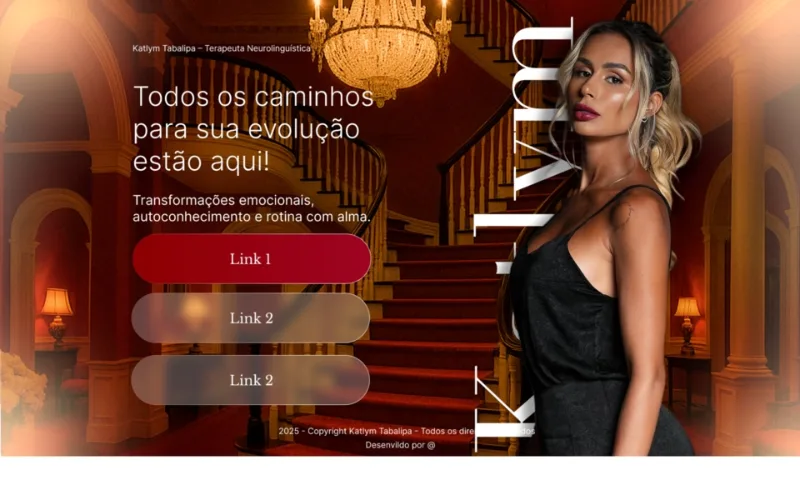 Página de links da Katlym Tabalipa
